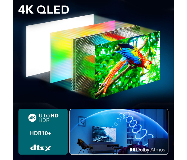 PHILIPS 75" 75PUS7810 4K QLED, Pixel Precise Ultra HD, HDR10+ - 1335618 - zdjęcie 5